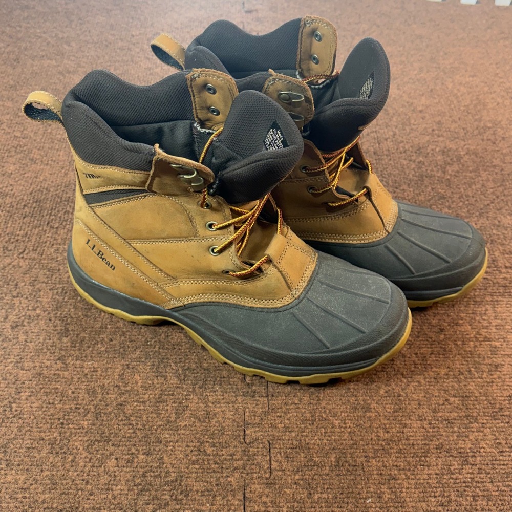 LL Bean Snow Sneakers Mens 11.5 M Primaloft 200g Insulated Winter Boots 297726